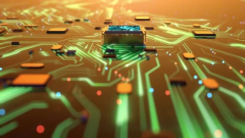 Microchips And Circuit Board