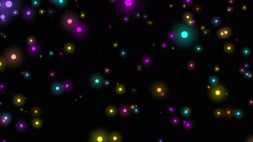 Rainbow Glow Particle Background Loop