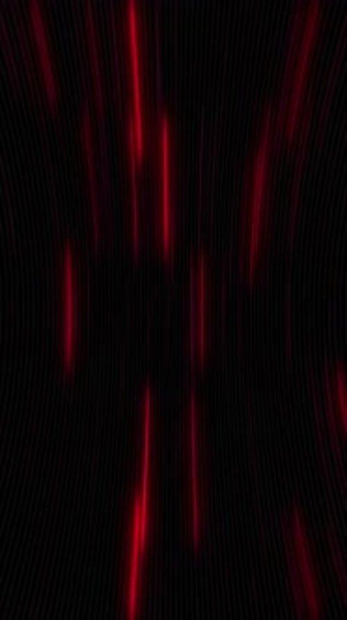 Abstract Neon Red Light Trails Vertical Background