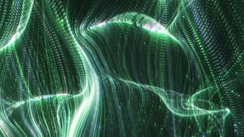 Green Curtain Waves