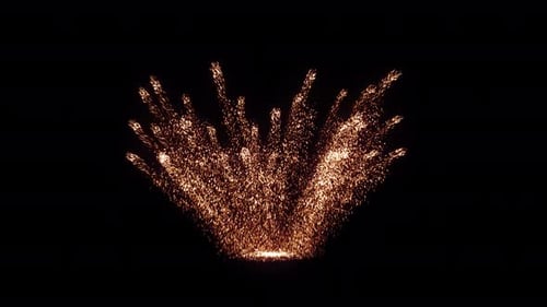 Flame Sparks Eruption Background
