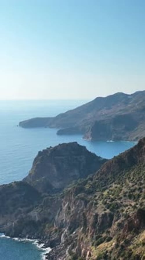 Vertikales Video Berglandschaft Luftaufnahme Türkei Alanya