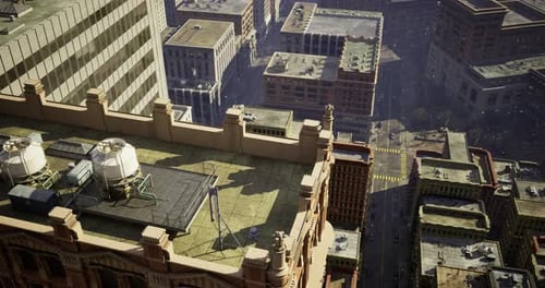 Urban Rooftop View Showcasing Cityscape and Architecture in Daylight