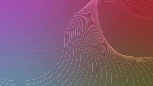 Abstract Gradient Wave Lines Motion Loop Background