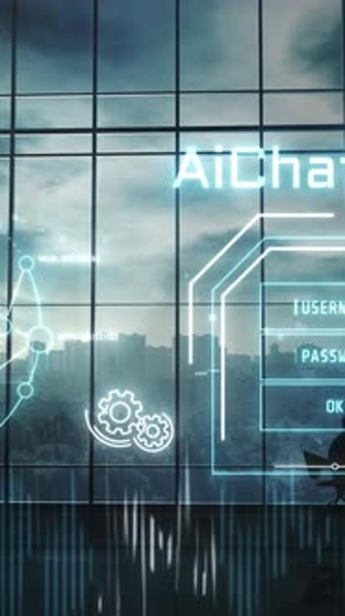 Artificial Intelligence is Used in Business 3D Render