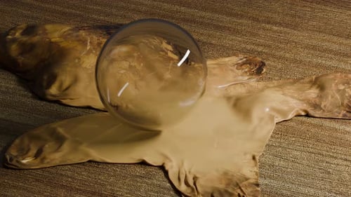 3D Rendering of Cloth Shapes Floating