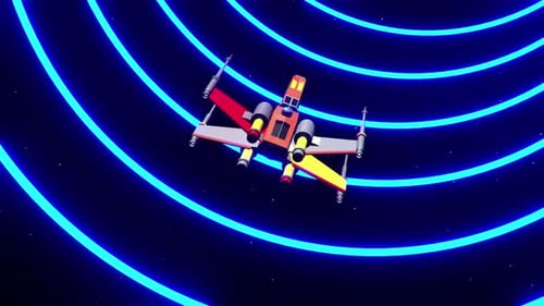 80s Space Ship Vj 4k