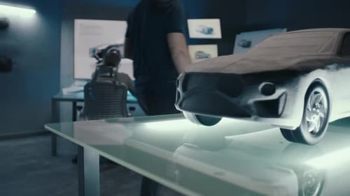 Automotive Engineers and Designers Make Cutting Edge Scultpure of Prototype Car