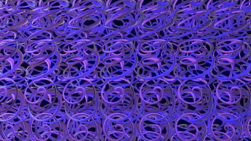 Abstract Flowing Purple and Blue Swirls Seamless Loop Background