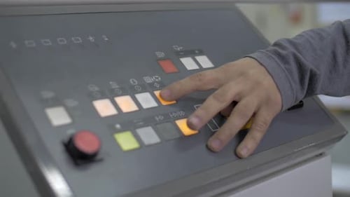 Pushing Button and Adjusting Offset Print