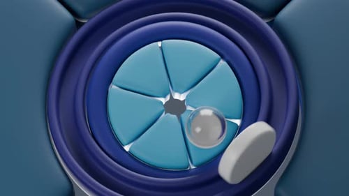 Cloth Ball Bouncing Loop 3D