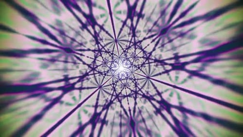 Green Flower Shape Animation Background