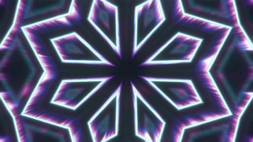 Vibrant VJ Loop Neon Abstract Background