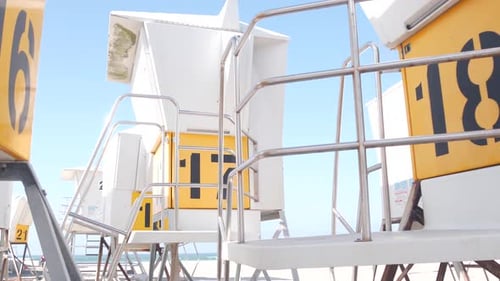 Lifeguard Stand or Life Guard Tower for Surfing California Ocean Beach USA