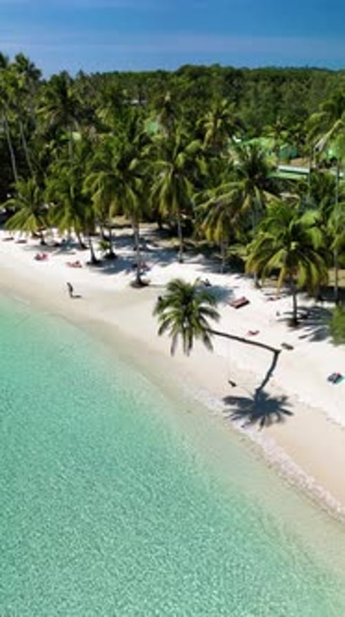 Stunning Aerial View of a Tropical Paradise in Koh Kood Thailand with Crystalclear Waters
