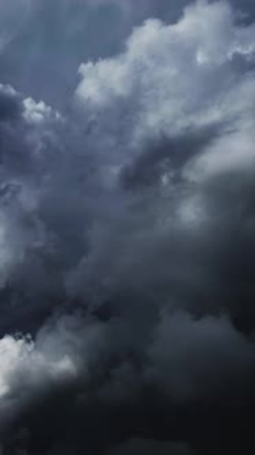 Dramatic Storm Clouds Passing in the Sky