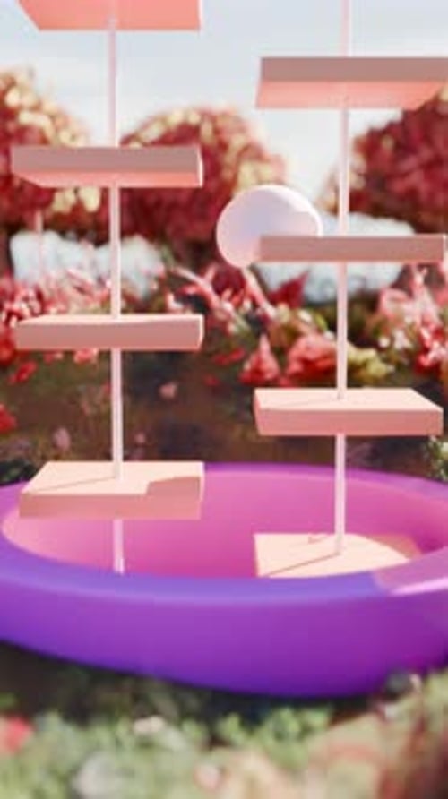 Gumball Falling 3D Satisfying Animation