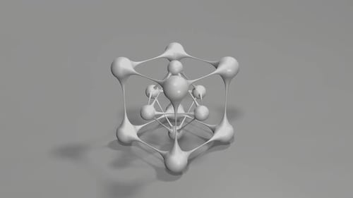 Abstrakte 3D-Molekülstruktur
