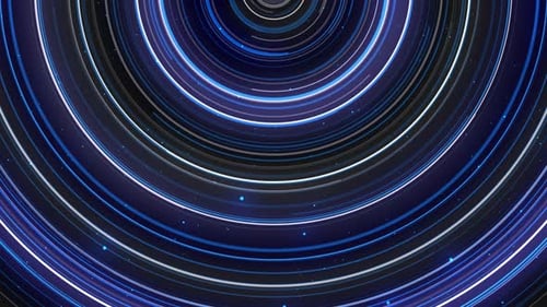 Futuristic Tech Background, Circle Line Motion Background