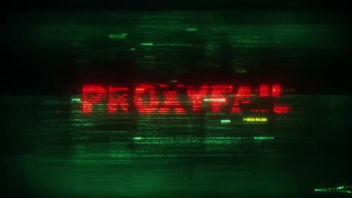 Cyberpunk Glitch Code Text Reveal Animation