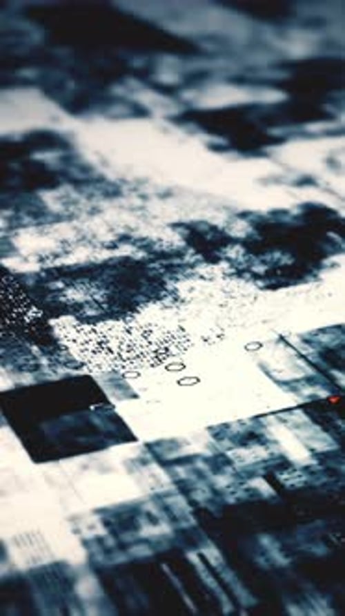 Futuristic Microchip Computer Motherboard Abstract Background