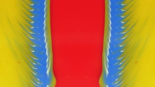 Movable Yellow Blue Red Background with an Ornamental Pattern
