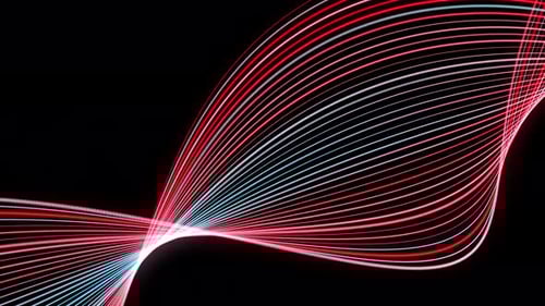Digital Abstract Glowing Lines Wave Loop Background