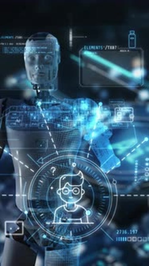 Infographics on the Theme of Artificial Intelligence Training