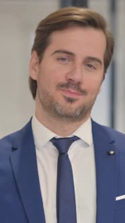 Man in Suit and Tie Close Up