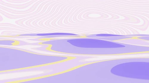 Cartoon Violet Sea