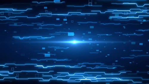 Neuronale Netzwerkarchitektur Unternehmen Unternehmenstechnologie Partikel Tunnel Digitale Hintergrundschleife