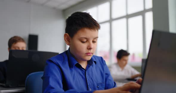 Teen Boy Learning In Coding And Programming Classes ComputerBased ...