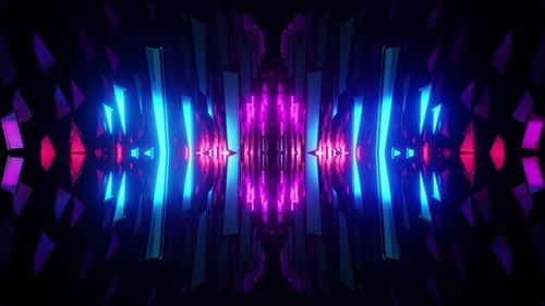 Music Kaleidoscope Vj Loop Animation Neon Background