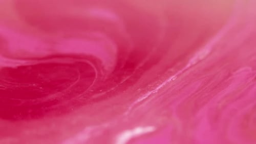 Swirl Wave Paint Fluid Flow Pink Ink Mix Wet Gloss