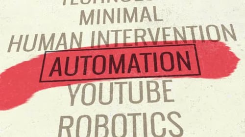 Animación de títulos con desplazamiento 3D de automatización