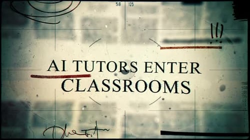 Grungy Old Film Text Reveal with Crossed Out Headline