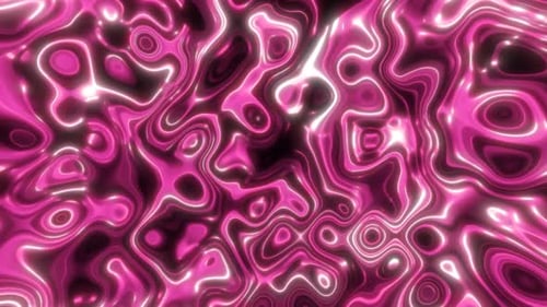 Abstract purple waves of iridescent energy liquid and magical bright glowing lines, background