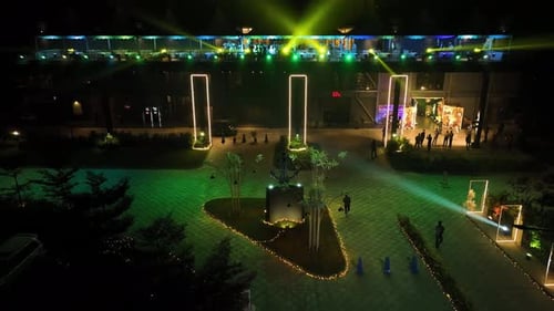 Aerial view of Dhaka Boat Club Limited, Dhaka city, Bangladesh.