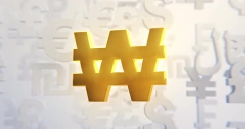 Won coréen - Boucle de devises - 4K