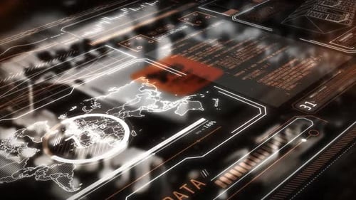 La inteligencia artificial procesa el flujo global de datos en un espacio digital futurista