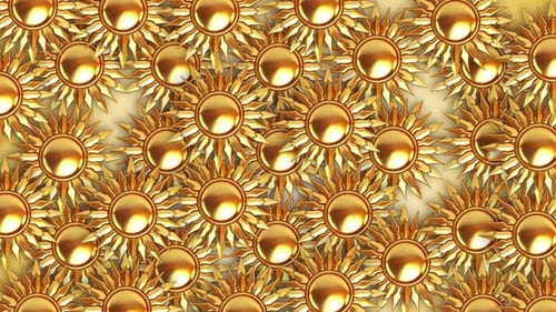 Sun Gold Loop Animation