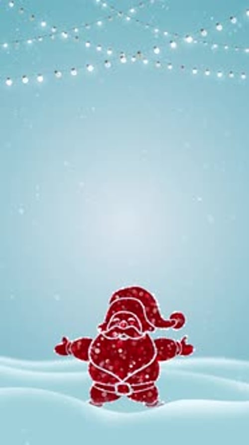 Christmas Celebration With Santa Vertical Video