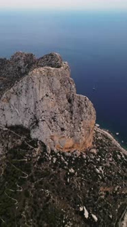 Aerial view of Calpe-Comunidad Autonoma de Valencia, Spain