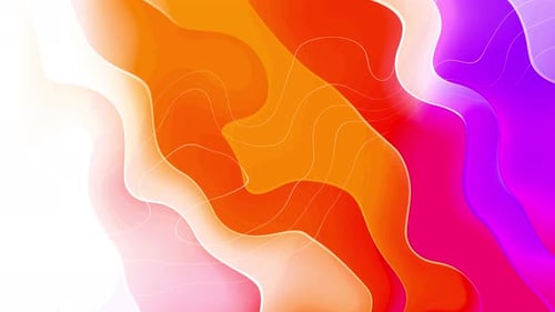 Abstract Fluid Organic Waves Background Animation