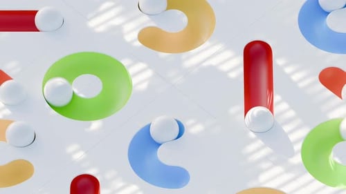 Geometric Path Colorful Balls 3d Loop