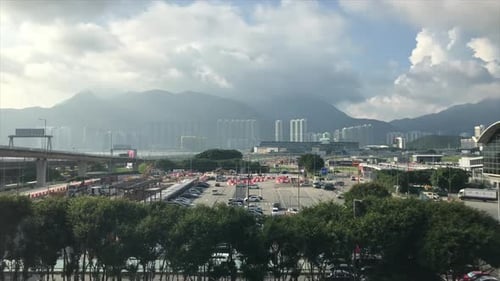 timelapse Hong Kong City skyline