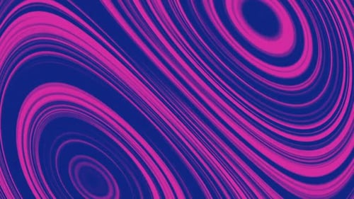 Abstract Organic Fluid Magenta Blue Swirls Loop Background