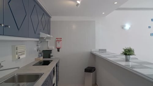 Modern Budget Kitchen with Family Stovetop for Cooking