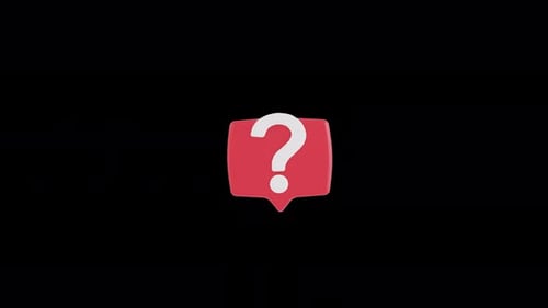 Concept of a great idea, Eureka. question mark in speech bubble and light bulb pops up