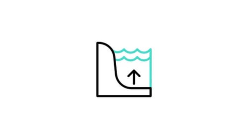 Water Level Rising Animation in Flat Design